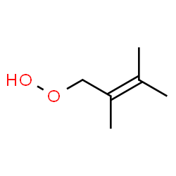 ChemSpider 2D Image | 2,3-Dimethyl-2-buten-1-yl hydroperoxide | C6H12O2