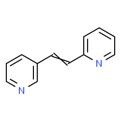 ChemSpider 2D Image | 2-[2-(3-Pyridinyl)vinyl]pyridine | C12H10N2