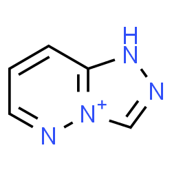 ChemSpider 2D Image | 1H-[1,2,4]Triazolo[4,3-b]pyridazin-4-ium | C5H5N4