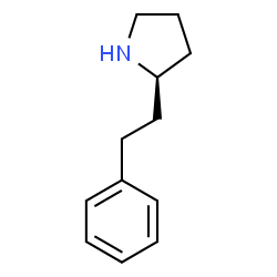 ChemSpider 2D Image | (2R)-2-(2-Phenylethyl)pyrrolidine | C12H17N