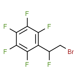 ChemSpider 2D Image | 1-(2-Bromo-1-fluoroethyl)-2,3,4,5,6-pentafluorobenzene | C8H3BrF6
