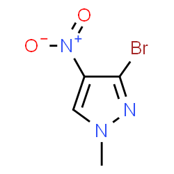 ChemSpider 2D Image | 3-bromo-1-methyl-4-nitropyrazole | C4H4BrN3O2