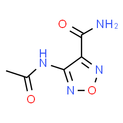 ChemSpider 2D Image | 4-Acetamido-1,2,5-oxadiazole-3-carboxamide | C5H6N4O3