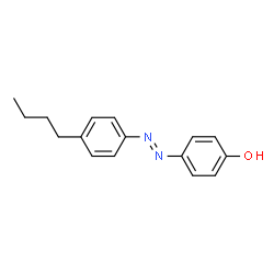 ChemSpider 2D Image | 4-[(E)-(4-Butylphenyl)diazenyl]phenol | C16H18N2O