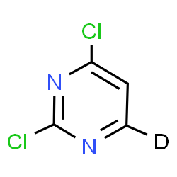 ChemSpider 2D Image | 2,4-Dichloro(6-~2~H)pyrimidine | C4HDCl2N2