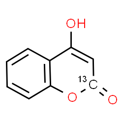 ChemSpider 2D Image | 4-Hydroxy(2-~13~C)-2H-chromen-2-one | C813CH6O3