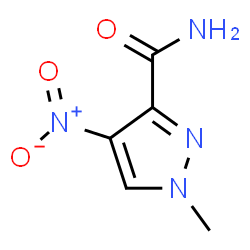 ChemSpider 2D Image | 1-methyl-4-nitropyrazole-3-carboxamide | C5H6N4O3