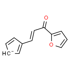 ChemSpider 2D Image | 3-[(1E)-3-(2-Furyl)-3-oxo-1-propen-1-yl]-2,4-cyclopentadienide | C12H9O2