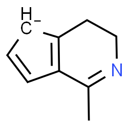 ChemSpider 2D Image | 1-Methyl-4,5-dihydro-3H-cyclopenta[c]pyridin-5-ide | C9H10N