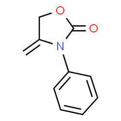 ChemSpider 2D Image | 4-Methylene-3-phenyl-1,3-oxazolidin-2-one | C10H9NO2