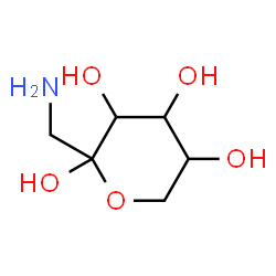ChemSpider 2D Image | 1-Amino-1-deoxyhex-2-ulopyranose | C6H13NO5