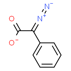 ChemSpider 2D Image | Diazo(phenyl)acetate | C8H5N2O2