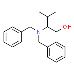 ChemSpider 2D Image | 2-(Dibenzylamino)-3-methyl-1-butanol | C19H25NO