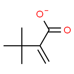 ChemSpider 2D Image | 3,3-Dimethyl-2-methylenebutanoate | C7H11O2