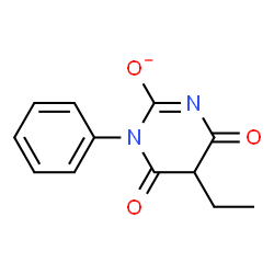 ChemSpider 2D Image | Phenylethylbarbiturate | C12H11N2O3