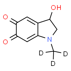 ChemSpider 2D Image | 3-Hydroxy-1-(~2~H_3_)methyl-5,6-indolinedione | C9H6D3NO3