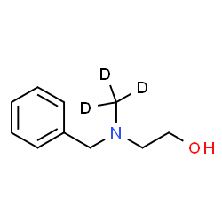 ChemSpider 2D Image | 2-{Benzyl[(~2~H_3_)methyl]amino}ethanol | C10H12D3NO