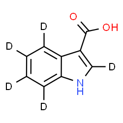 ChemSpider 2D Image | (2,4,5,6,7-~2~H_5_)-1H-Indole-3-carboxylic acid | C9H2D5NO2