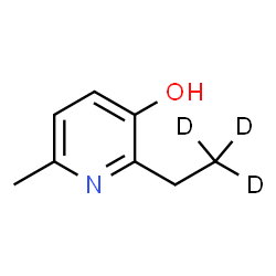 ChemSpider 2D Image | 2-[(2,2,2-~2~H_3_)Ethyl]-6-methyl-3-pyridinol | C8H8D3NO