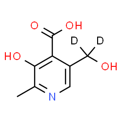 ChemSpider 2D Image | 3-Hydroxy-5-[hydroxy(~2~H_2_)methyl]-2-methylisonicotinic acid | C8H7D2NO4