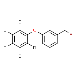 ChemSpider 2D Image | 1-(Bromomethyl)-3-[(~2~H_5_)phenyloxy]benzene | C13H6D5BrO