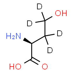 ChemSpider 2D Image | L-(3,3,4,4-~2~H_4_)Homoserine | C4H5D4NO3