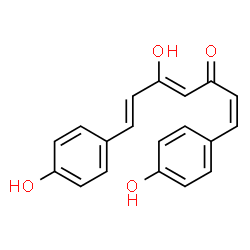 ChemSpider 2D Image | (1Z,4Z,6E)-5-Hydroxy-1,7-bis(4-hydroxyphenyl)-1,4,6-heptatrien-3-one | C19H16O4