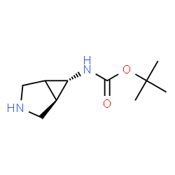 ChemSpider 2D Image | 2-Methyl-2-propanyl (1R)-3-azabicyclo[3.1.0]hex-6-ylcarbamate | C10H18N2O2