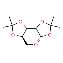 ChemSpider 2D Image | (3aS,5aR,8bS)-2,2,7,7-Tetramethyltetrahydro-3aH-bis[1,3]dioxolo[4,5-b:4',5'-d]pyran (non-preferred name) | C11H18O5