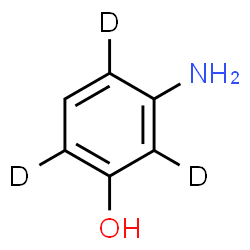ChemSpider 2D Image | 3-Amino(2,4,6-~2~H_3_)phenol | C6H4D3NO