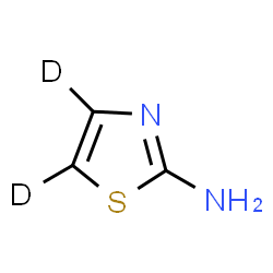 ChemSpider 2D Image | (~2~H_2_)-1,3-Thiazol-2-amine | C3H2D2N2S
