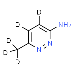 ChemSpider 2D Image | 6-(~2~H_3_)Methyl-3-(~2~H_2_)pyridazinamine | C5H2D5N3
