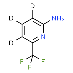 ChemSpider 2D Image | 6-(Trifluoromethyl)-2-(~2~H_3_)pyridinamine | C6H2D3F3N2