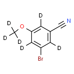 ChemSpider 2D Image | 3-Bromo-5-[(~2~H_3_)methyloxy](~2~H_3_)benzonitrile | C8D6BrNO