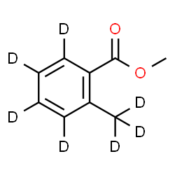 ChemSpider 2D Image | Methyl 2-(~2~H_3_)methyl(~2~H_4_)benzoate | C9H3D7O2