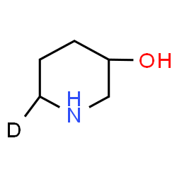 ChemSpider 2D Image | 3-(6-~2~H_1_)Piperidinol | C5H10DNO