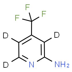 ChemSpider 2D Image | 4-(Trifluoromethyl)-2-(~2~H_3_)pyridinamine | C6H2D3F3N2
