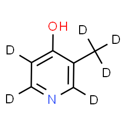 ChemSpider 2D Image | 3-(~2~H_3_)Methyl-4-(~2~H_3_)pyridinol | C6HD6NO