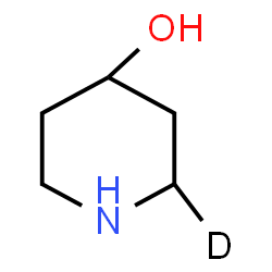 ChemSpider 2D Image | 4-(2-~2~H_1_)Piperidinol | C5H10DNO