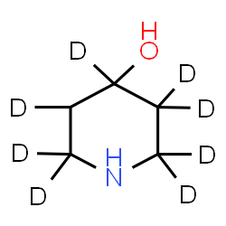 ChemSpider 2D Image | 4-(2,2,3,3,4,5,6,6-~2~H_8_)Piperidinol | C5H3D8NO