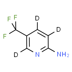 ChemSpider 2D Image | 5-(Trifluoromethyl)-2-(~2~H_3_)pyridinamine | C6H2D3F3N2