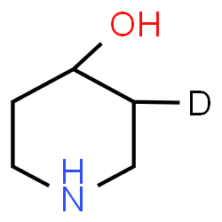 ChemSpider 2D Image | 4-(3-~2~H_1_)Piperidinol | C5H10DNO