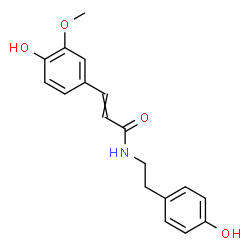 ChemSpider 2D Image | N-feruloyltyramine | C18H19NO4