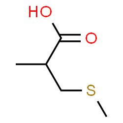ChemSpider 2D Image | 2-Methyl-3-(methylsulfanyl)propanoic acid | C5H10O2S