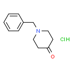 ChemSpider 2D Image | 1-Benzylpiperidin-4-one hydrochloride | C12H16ClNO