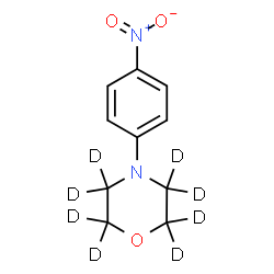 ChemSpider 2D Image | 4-(4-Nitrophenyl)(~2~H_8_)morpholine | C10H4D8N2O3