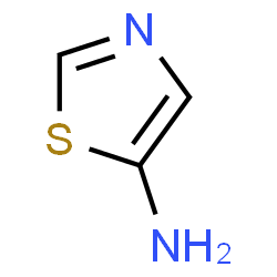 ChemSpider 2D Image | 1,3-Thiazol-5-amine | C3H4N2S