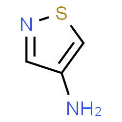 ChemSpider 2D Image | 1,2-Thiazol-4-amine | C3H4N2S