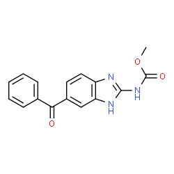 ChemSpider 2D Image | methyl N-(5-benzoyl-1,3-dihydrobenzimidazol-2-yl)carbamate | C16H14N3O3