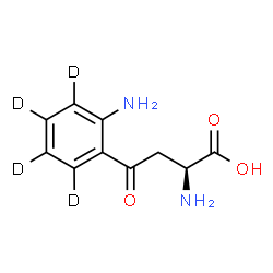 ChemSpider 2D Image | (2S)-2-Amino-4-[2-amino(~2~H_4_)phenyl]-4-oxobutanoic acid | C10H8D4N2O3